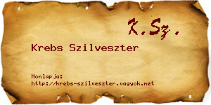 Krebs Szilveszter névjegykártya